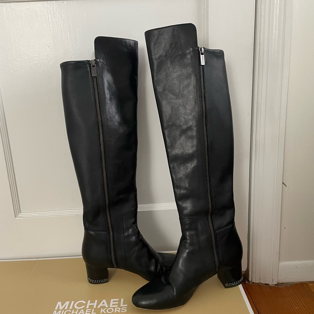 Michael Kors Black Over the Knee Boots
